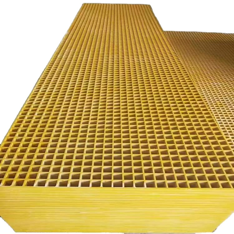 Building Material 38*38mm Customized FRP Gratings Anti-Slip Fiberglass Gratings