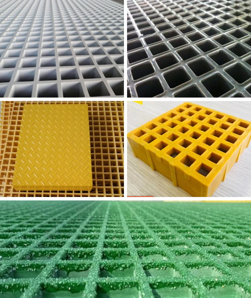 Good Price 4 Feet*12 Feet Panel Size 1-1/2 Inch Mesh Size FRP Grating Sheet