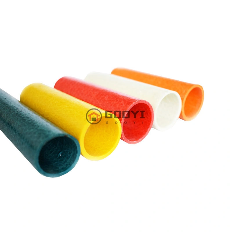 Pultruded Fiberglass Round Pipe Reinforced Polymer FRP Tube Profiles